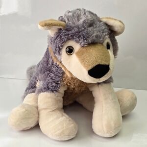 Adventure Planet Wolf Plush Large 15" Gray Soft Realistic Woodland Toy Stuffed